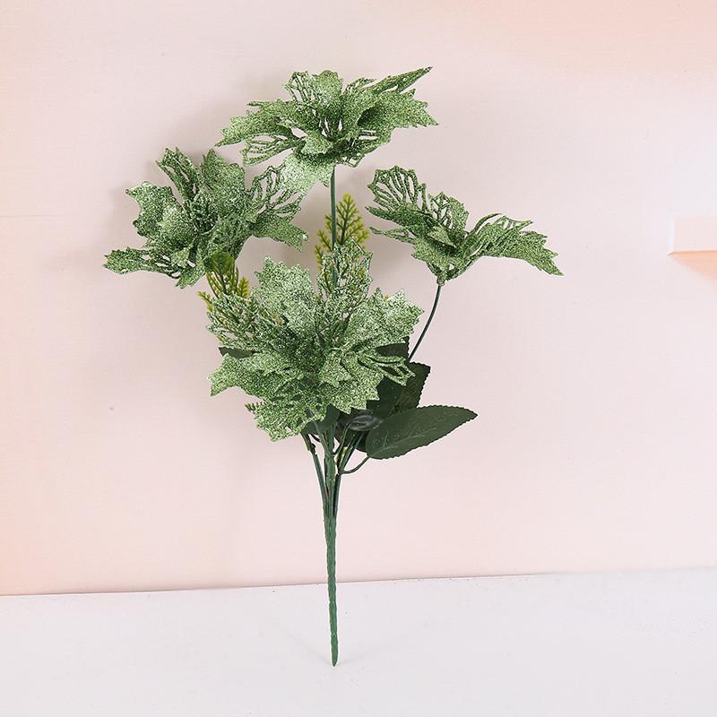 Christmas Decorative Flower With Bright Colors Party Home Decor Flowers Fake