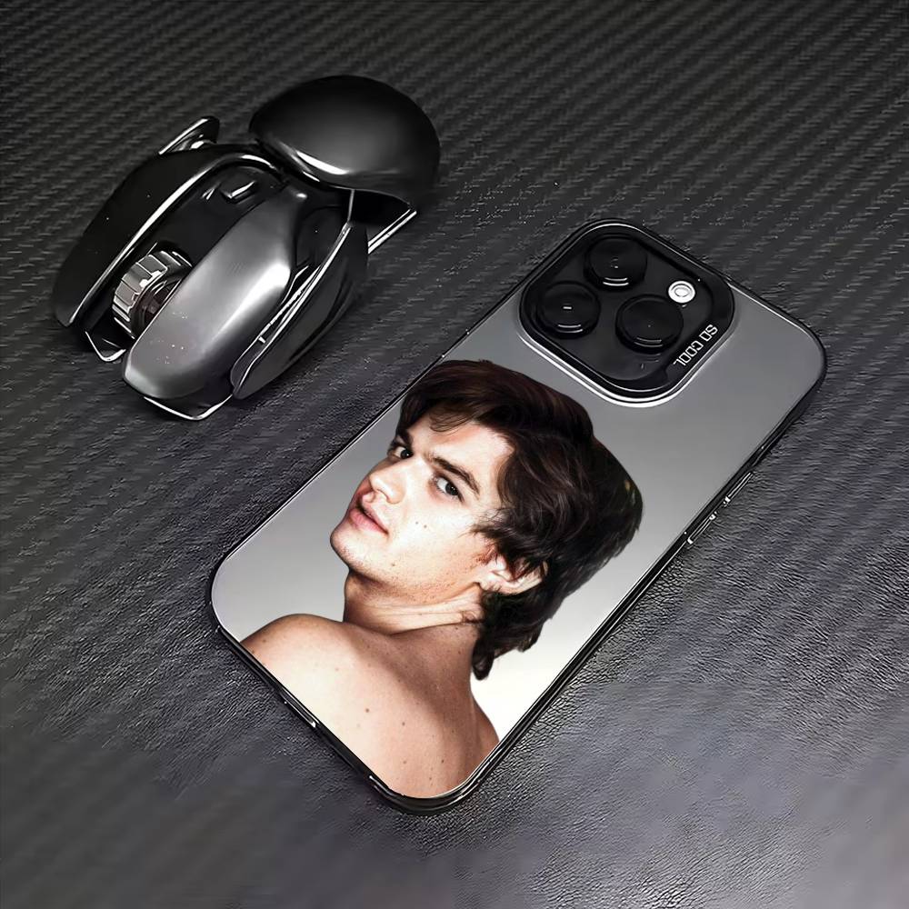 D-Djo Singer J-Joe K-Keery Phone Case For iPhone17,16,15,14,13,12,11 Plus,Pro Max Colored Silver Plated Inside Cover
