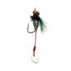 Double Hook Rattlesnake Fly: Colorful Wing Micro Lure for Mosquito, Horsemouth, Striped Fish—Bionic Nanoworm.