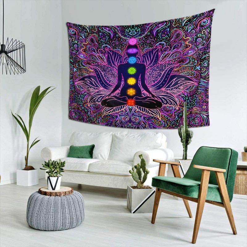 Home Decor Tapestry Bohemian Style Psychedelic Mandala Home Background Wall Decoration Tapestry Living Room Decoration