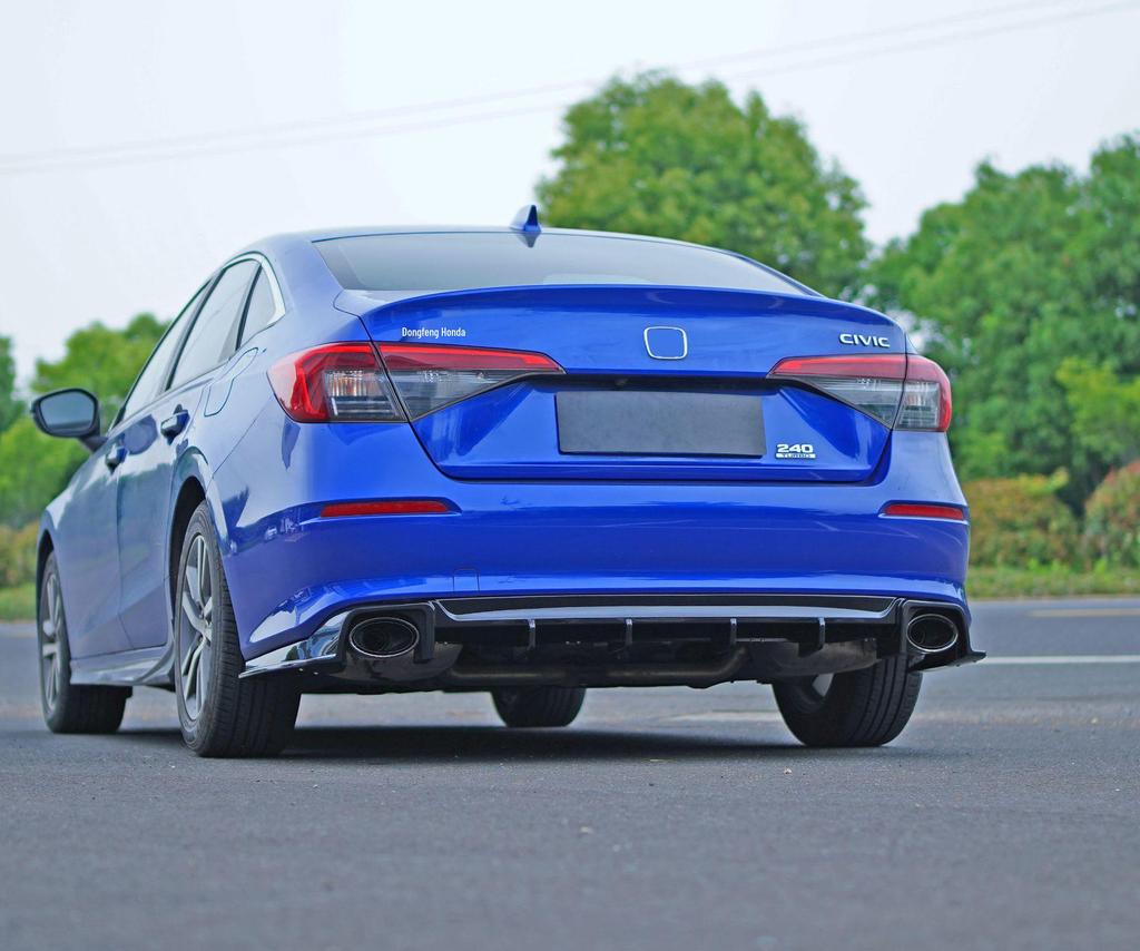 Rear Lip, Rear Bumper, Side Skirts, Rear Wing, and Front Splitter for 2022 11th Gen Civic Sedan (Action Edition).