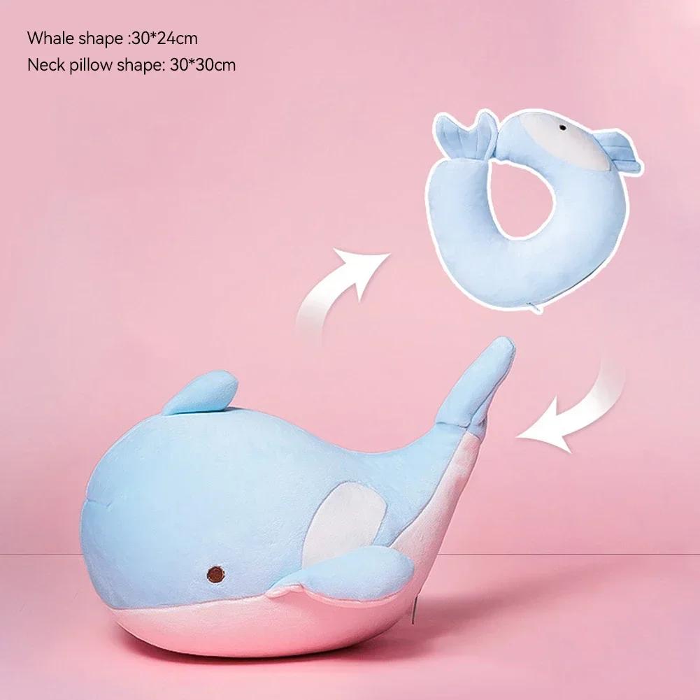 Ταξιδιωτικό Μαξιλάρι Λαιμού σε Σχήμα U Βελούδινο Μαξιλάρι Χαριτωμένο Πιγκουίνος με Φερμουάρ και Αναδίπλωση Παραμορφώσιμο Μαξιλάρι Υποστηρίζει το Κεφάλι τον Λαιμό το Πηγούνι για Ενήλικες