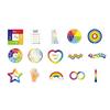 15Pcs Aesthetic Sticker Stress Relief Sensory Sticker for Notebook Journal Planner Water Bottle Laptop Scrapbook Phone