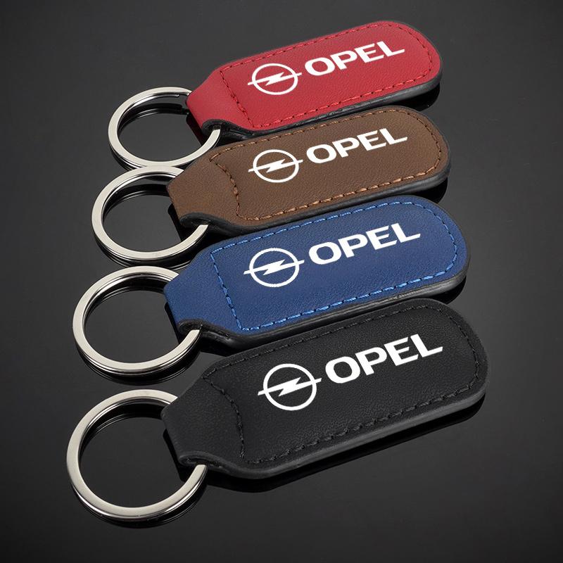High-quality Car Keyring Leather Metal Keychain Pendant Gifts for Opel Astra H G J Zafira Corsa Mokka Insignia Vectra C D Antara
