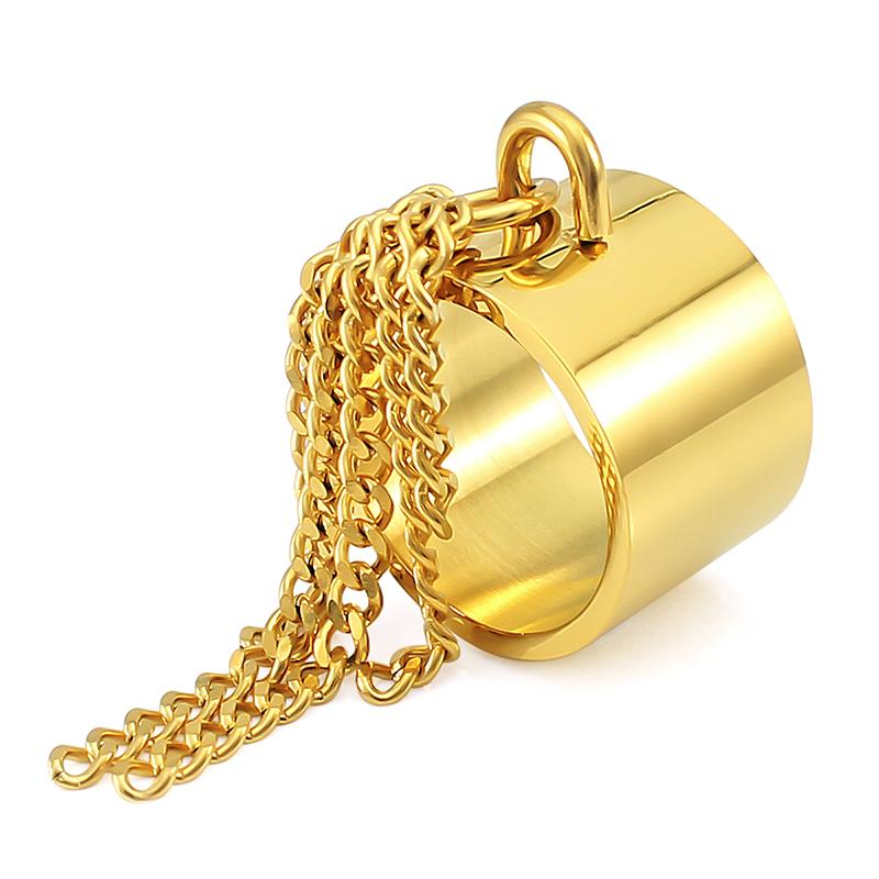 Anelli Charm Catena Cubana Striscia Carini per Donne Anelli Gioielli Amicizia Personalità Personalizzati Punk Knuckle Anelli Midi Festa Nuziale