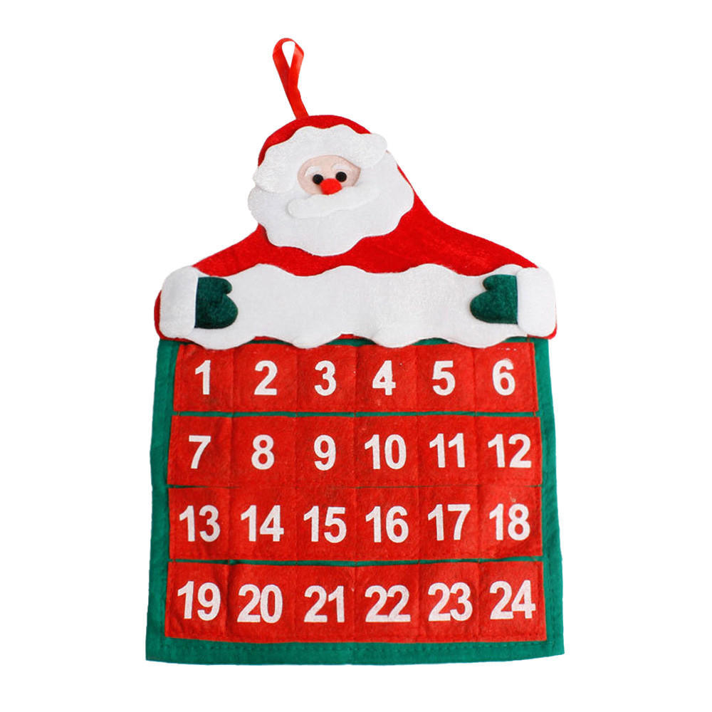 

Advent Calendars Christmas Decorations Santa Claus Calendar Hotel Lobby Family Pendant 30*40cm