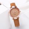 Ladies Rose Gold Quartz Watch Rhinestone Fashion Korean Female Belt