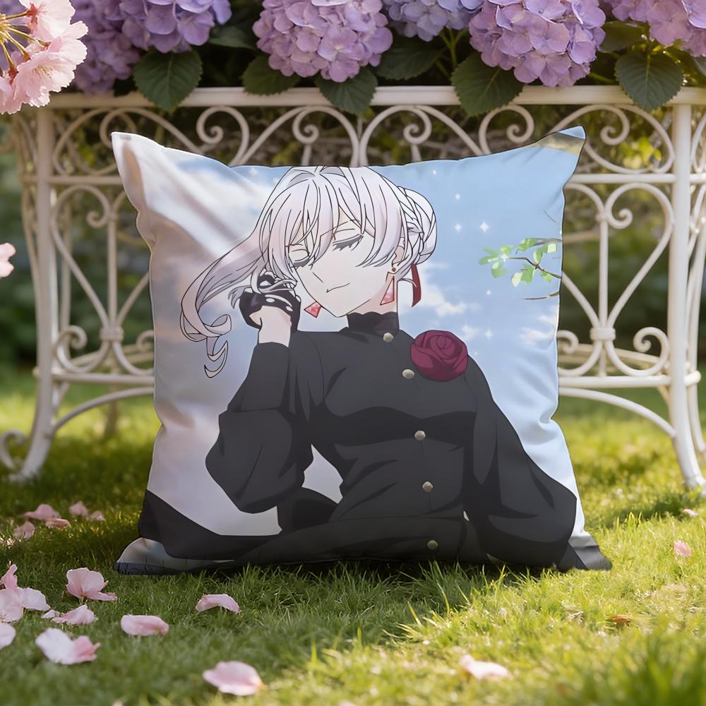 

Cartoon M-May I Ask for One Final Thing anime Cushion Cover Home & Car Dual-Scene Pillow Cover: Reversible for Premium Comfort 30cmx30cm