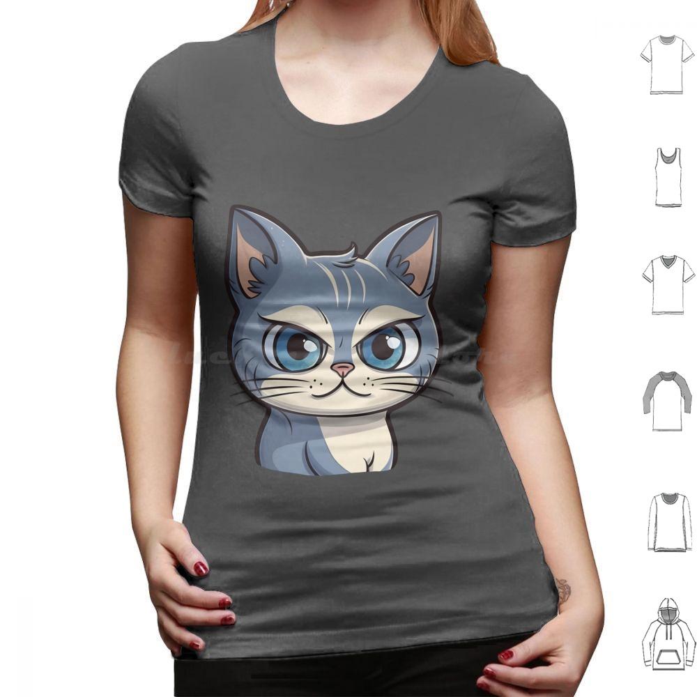 Cutie Kitty T Shirt Men Women Kids 6xl Cat Cute Cat Illustration Cartoony Cat Design Meowing Cat Art Playful Cat Drawing