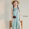 Kids Girls Sleeveless Camisole Long Pants Casual Home Wear Pajama Set