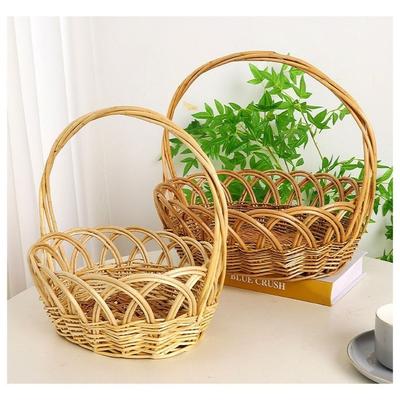 With Handle Lace Fruit Basket  Home Decoration /Restaurant Serving Tabletop Display