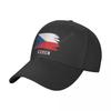 Baseball Cap Czech Republic Flag Cool Czechs Fans Wild Sun Shade Peaked Adjustable Outdoor Caps for Unisex Women