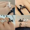 Adjustable Dragon Opening Rings Personality Animal Finger Rings Flying Dragon Ring  Women Man