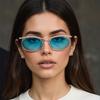 Luxury Brand Designer Metal Steampunk Sunglasses Women For Men Vintage Punk Sun Glasses Popular Oval Eyebrow Cool Shades Uv400