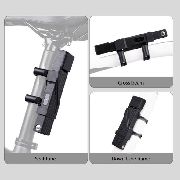 Bike Security Lock Compacts Zincs Alloy Construction For Motorcycles Scooter Weather Resistant Foldable Bicycles Lock