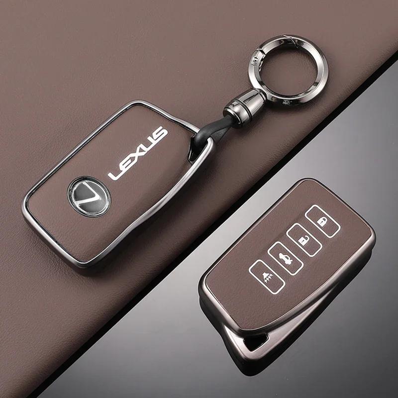 2026 Hot Interior Stickers TPU Leather Car Key Case Shell Cover Fob For Lexus NX 200 NX300H RX 350 450H ES 350 ES 300h 4Button P PS3