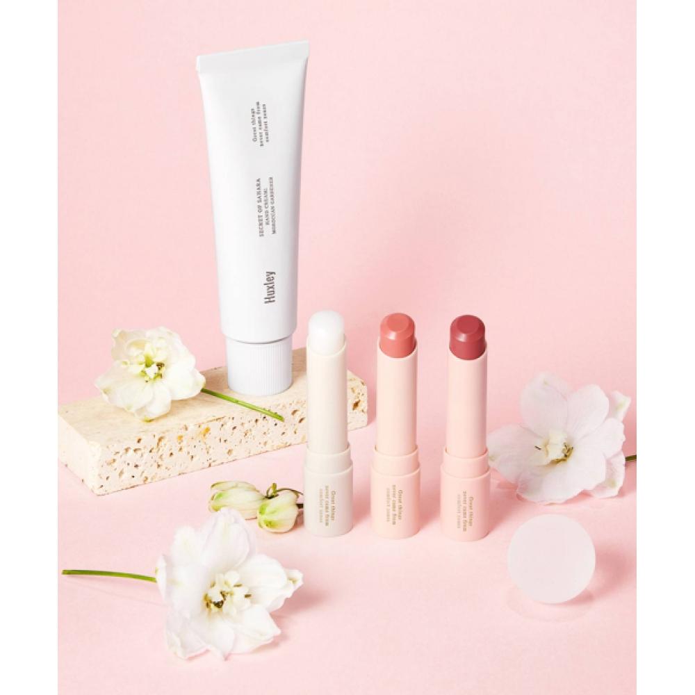Huxley [gift Set] Highly Moisturizing Perfume Hand Cream   Lip Balm Set