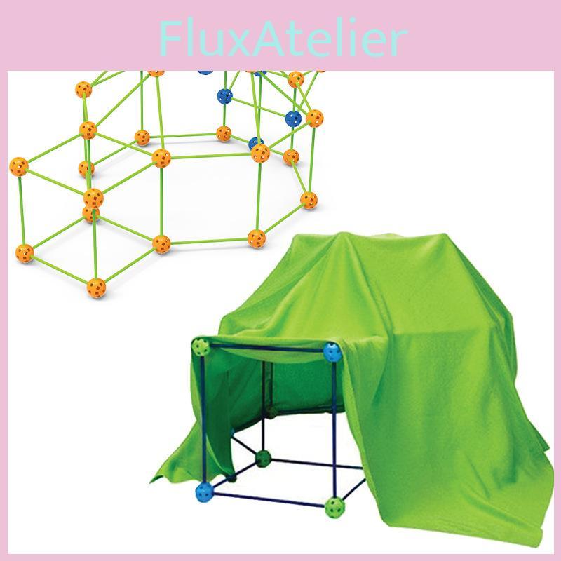 Plastic Diy Tent Assembly Toy With Balls And Sticks For Indoor Kids Play