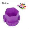 200 Cups Honeycomb Pigment Holder Permanent Makeup Supplies