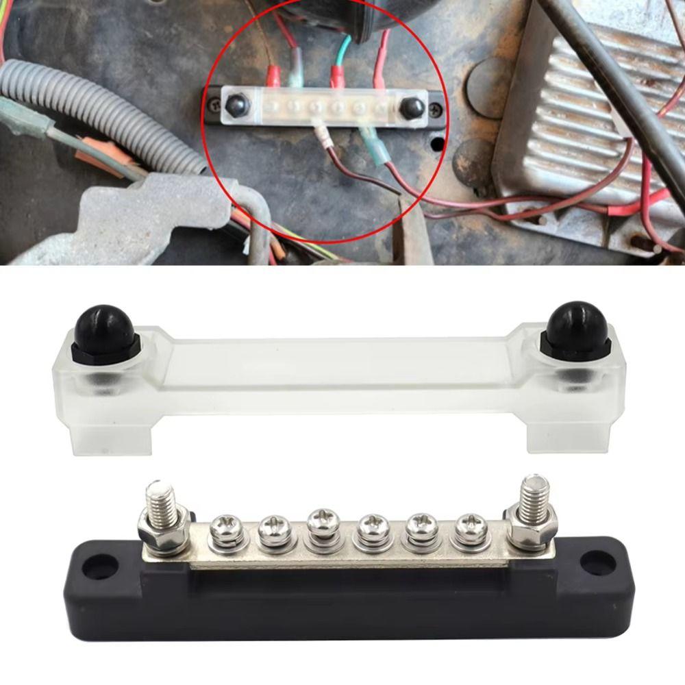 M6 Stud Power Distribution Block Waterproof Bus Bar Accessories Power Current Distributor Camper