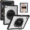 Kickstand Tablet Cases for iPad Pro 13 2024 Kids Friendly Pencil Holder Hand Strap Adjustable Shoulder Strap 360 Rotating Covers