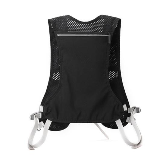Løpevest med flere lommer Pustende sykkelvest med telefonholder Reflekterende design Nettingvest med justerbare stropper for løping sykling maraton