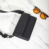 Pu Male Crossbody Bag Large Capacity Rectangular Shoulder Bag Simple Men's Messenger Bag  Work