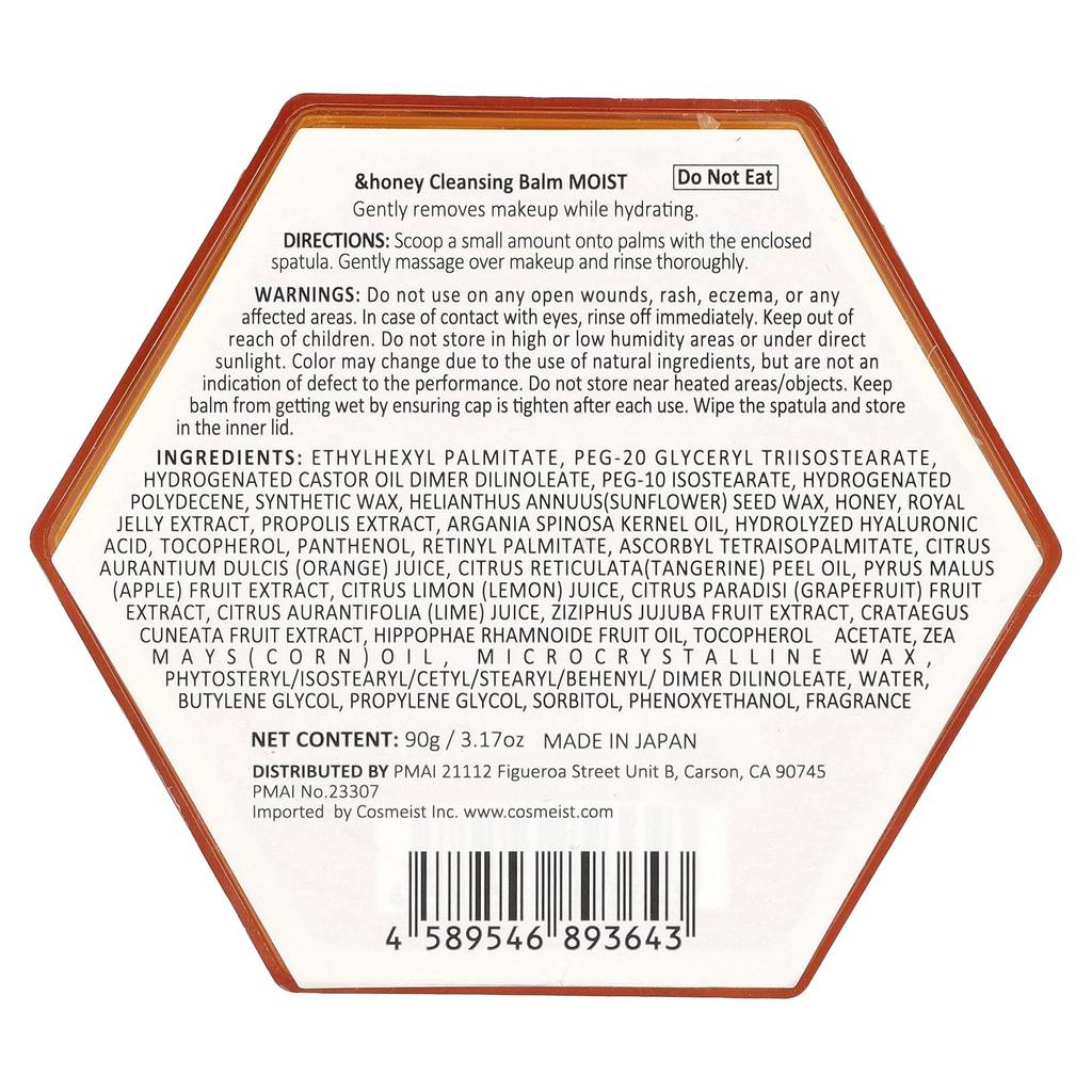 &Honey, Rensebalsam Fuktgivende, 90G(3.17Oz)