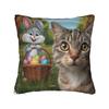 Easter Bunny Bigfoot Ufo Funny Selfie Pillow Cover Funny Pillow Case For Sofa Bedroom Home Decor Graphic Pillowcases Present