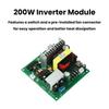 DC 12V-14.5V To AC 220V Inverter Board 200W DC-AC Step Up Power Converter Module With Overheating Overload Protection