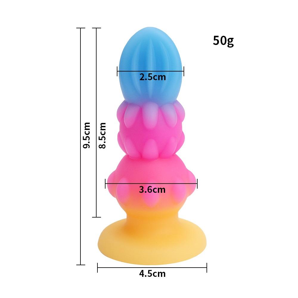 MoDi Luminous Anal Plug Small Dildos For Women Men Buttplug With Suction Cup Sex Tool Adult Silicone Dildo Anal Dilator Sex Toys