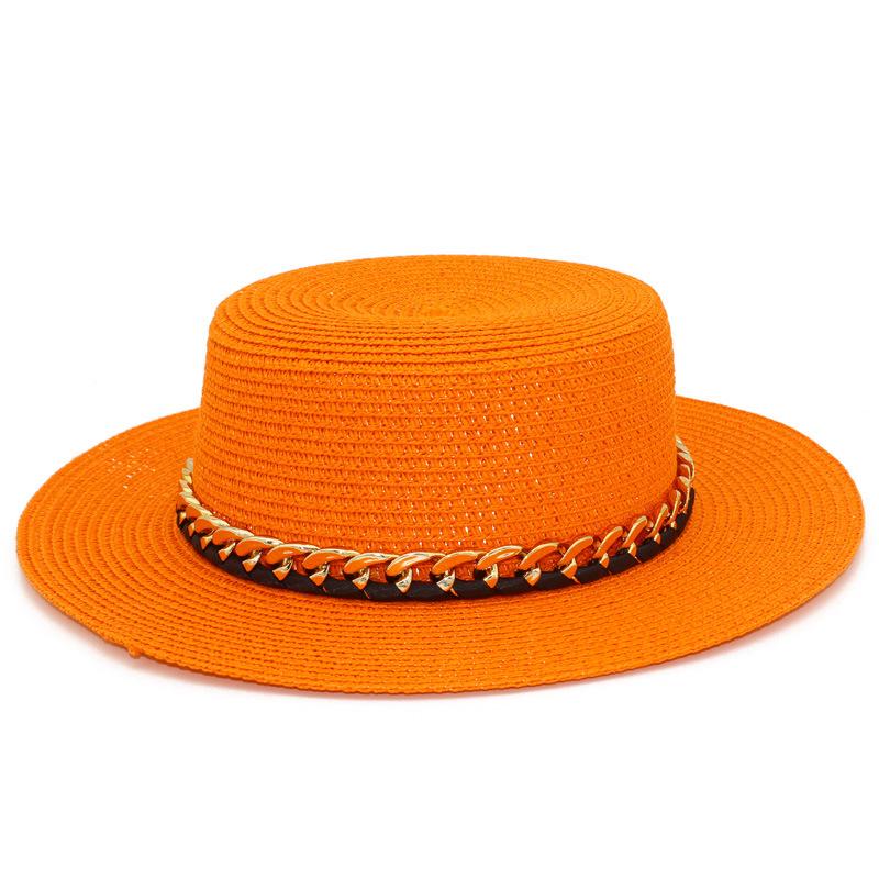 New French summer sun hat women's Panama straw hat fashion outdoor beach hat versatile breathable top hat