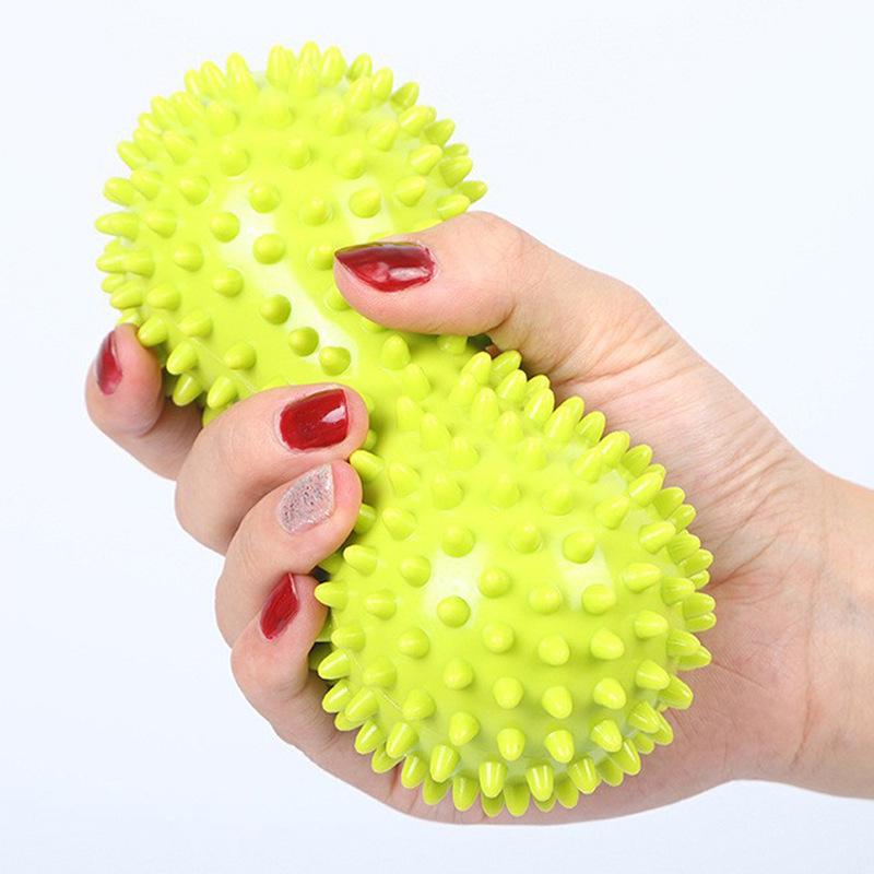 PVC Spiky Peanut Massage Ball for Acupressure, Yoga, and Fitness