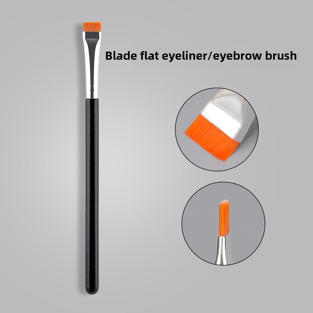 Neuer Bestseller Klinge Ein-Wort Flachkopf Eyeliner Pinsel Augenbrauenpinsel Concealer Pinsel Ultra-dünn Non-Marking Flachkopf Make-up Pinsel Werkzeug