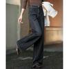 Retro Washed Pocket Straight-Leg Jeans