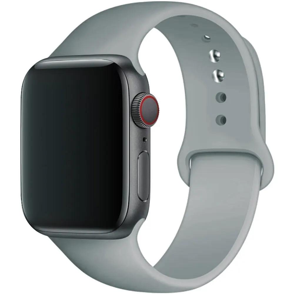 Silikonový řemínek pro Apple Watch 44mm 40mm 49mm 45mm 41mm 38mm 42mm Correa Belt Bracelet pro Apple Watch Series 9 8 7 6 5 3 SE Ultra 2