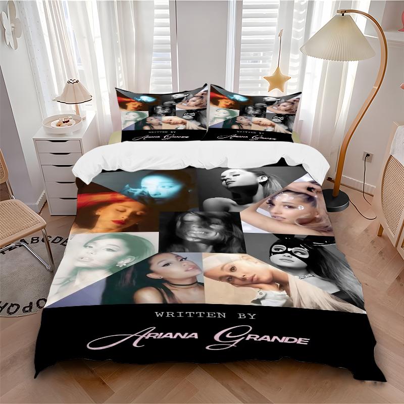 3Pcs Ariana Grande'S Artistry Bedding Sets For All Sizes New 3D Printed Bed Cover Comforter Duvet Cover Pillowcase Bedroom Decoration