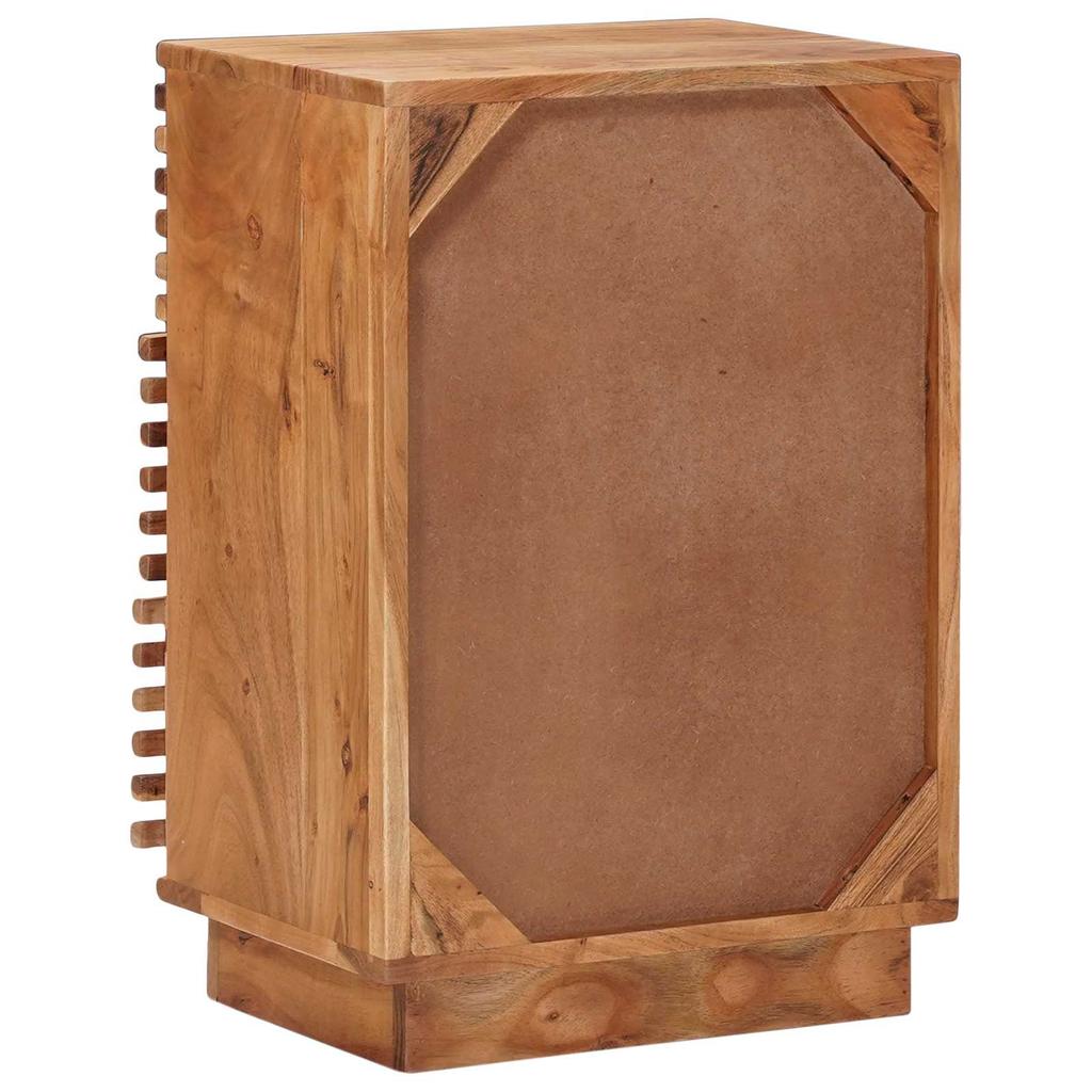 Handcrafted Nightstand Teak Brown 40 X 30 X 60 Cm