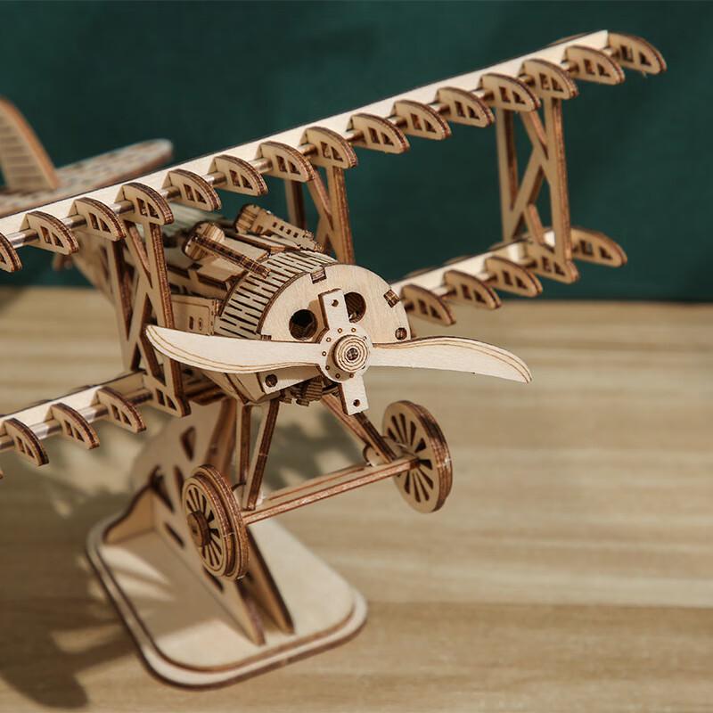 Wooden Airplane 3D Puzzle Kit
