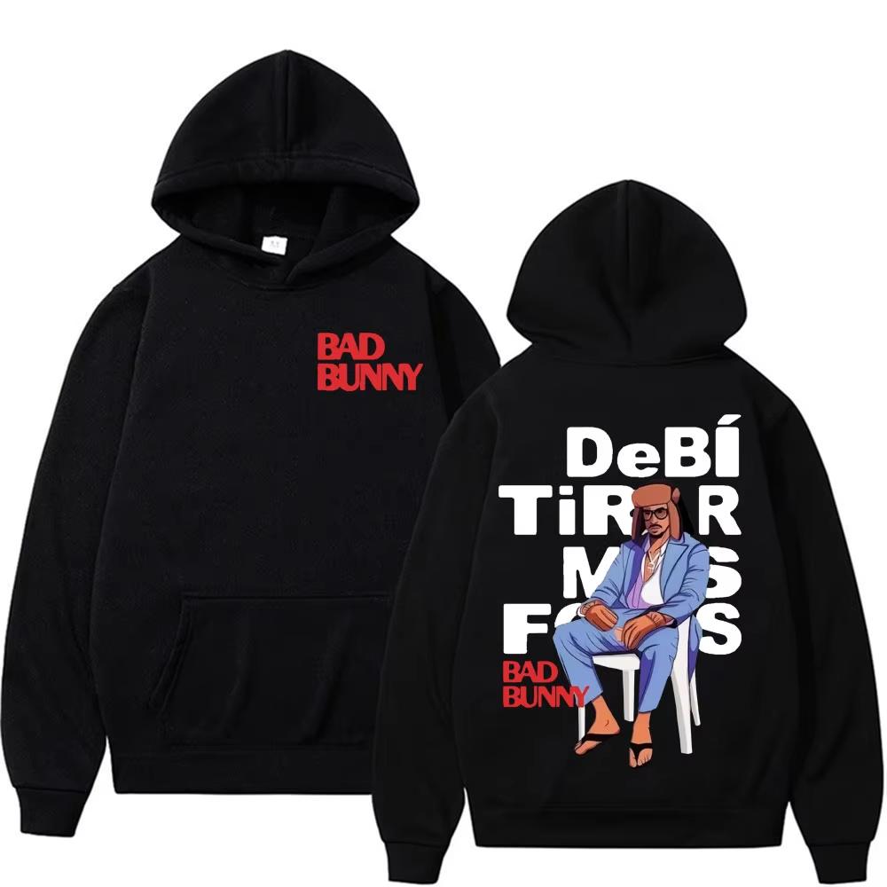 

Rapper Bad Bunny Debi Tirar Fotos Album DTMF Merch Hoodie Men Women s Fashion Casual Vintage Sweatshirt Hoodies S