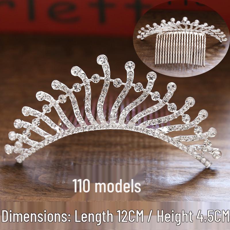 Korean Bridal Rhinestone & Pearl Hair Comb