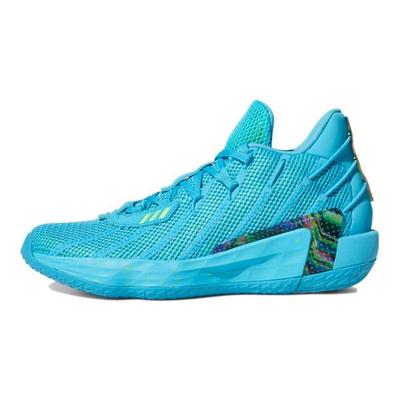 Dame 7 Jam Fest Scarpe da Ginnastica Uomo Blu Segnale-Ciano Team-Rosa Shock FZ1050