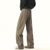 QOTRIOCK Unisex Retro Washed Loose Fit Jeans