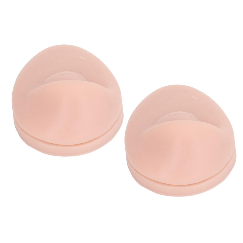 2PCS Soft Silicone Eye Model Simulation Flexible Compact Eye Display for Practicing Piercing Teaching Instructions
