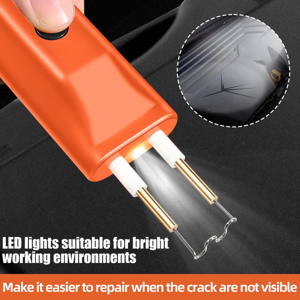 Kunststoffschweißgerät, kabelloses Hand-Kunststoffschweißset mit 400 Heftklammern, tragbares Mini-Schweißgerät