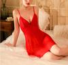 Sexy Mesh Deep V Lace Sleepwear Camisole Skirt Home Wear Nightgown Women