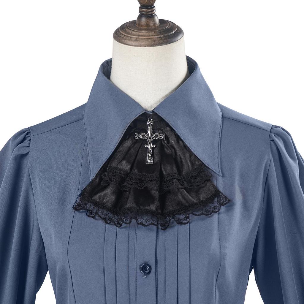 2024 Gothic Steampunk Victorian Shirt: Medieval Carnival Costume Top