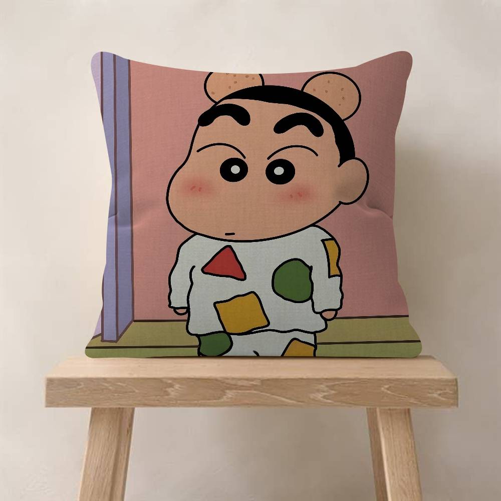 Crayon Anime S-Shin Cartoon Chan Personalized Pillow Cover Kids Bedroom Wild Party Decor Pillowcase Kid Birthday Shower Gift