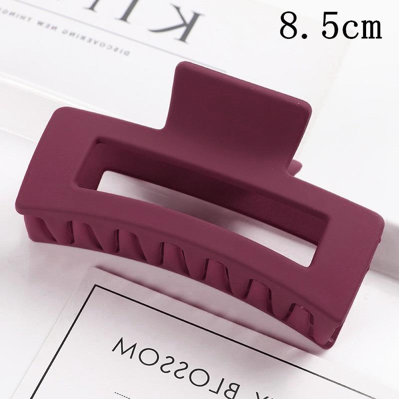 Matná obdélníková spona do vlasů v korejském stylu, 10,5 cm, pro drdoly a culíky