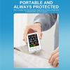 Professional 5 In 1 Portable Air Quality Detector Time Display CO Real Time Monitor Carbon Monoxide Alarm Temperature Humidity Sensors TypeC Charging